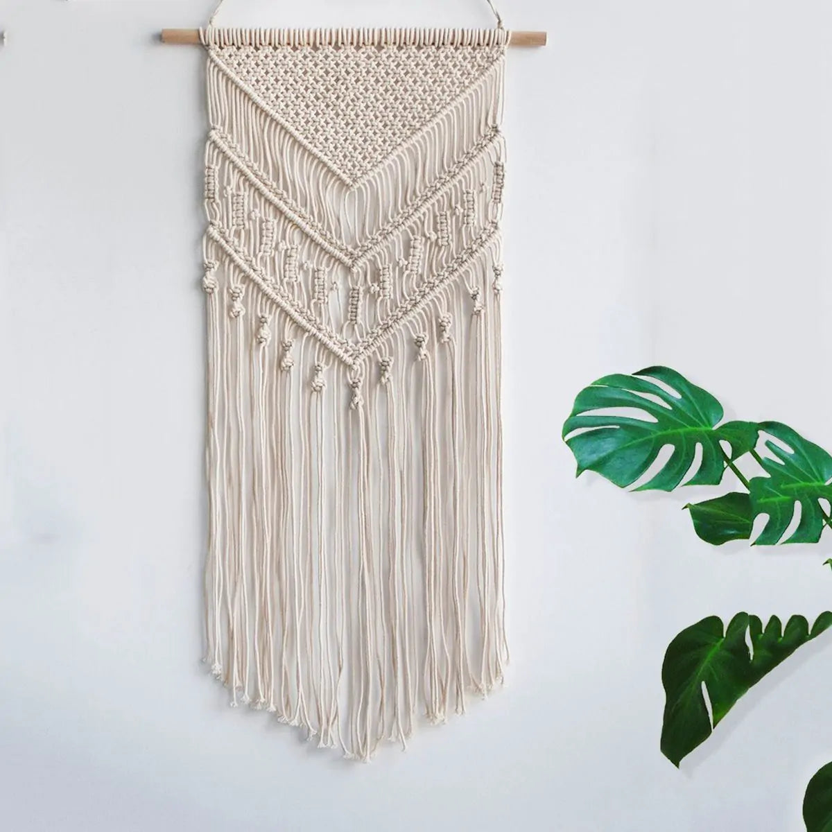 Macrame Woven Wall Hanging Boho Art Decor